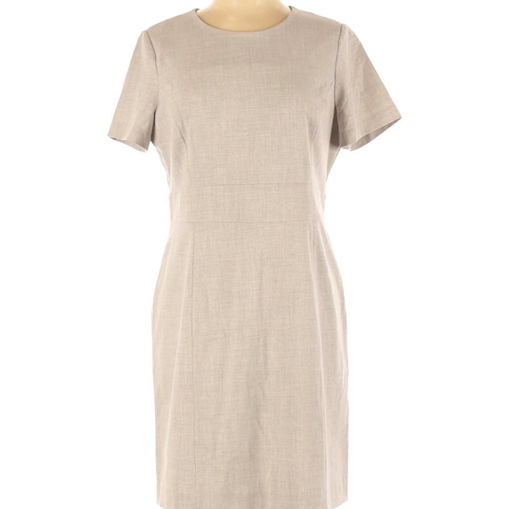 Amanda + Chelsea Gray Career Shift Dress